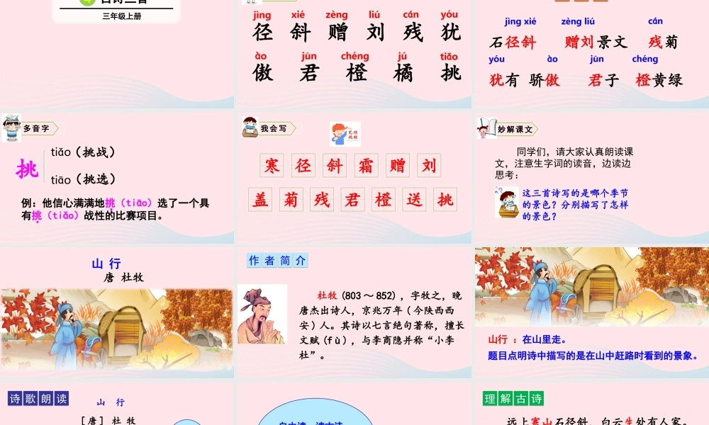 4 古诗三首课件