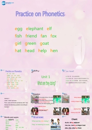 2014秋四年级英语上册 Module 3 Unit 1 What are they doing课件2 外研版（三起）