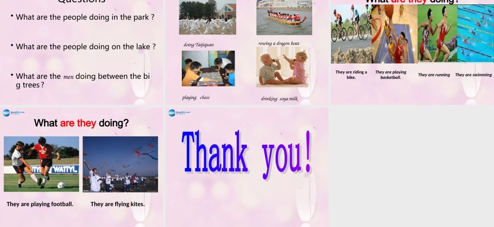 2014秋四年级英语上册 Module 3 Unit 1 What are they doing课件3 外研版（三起）