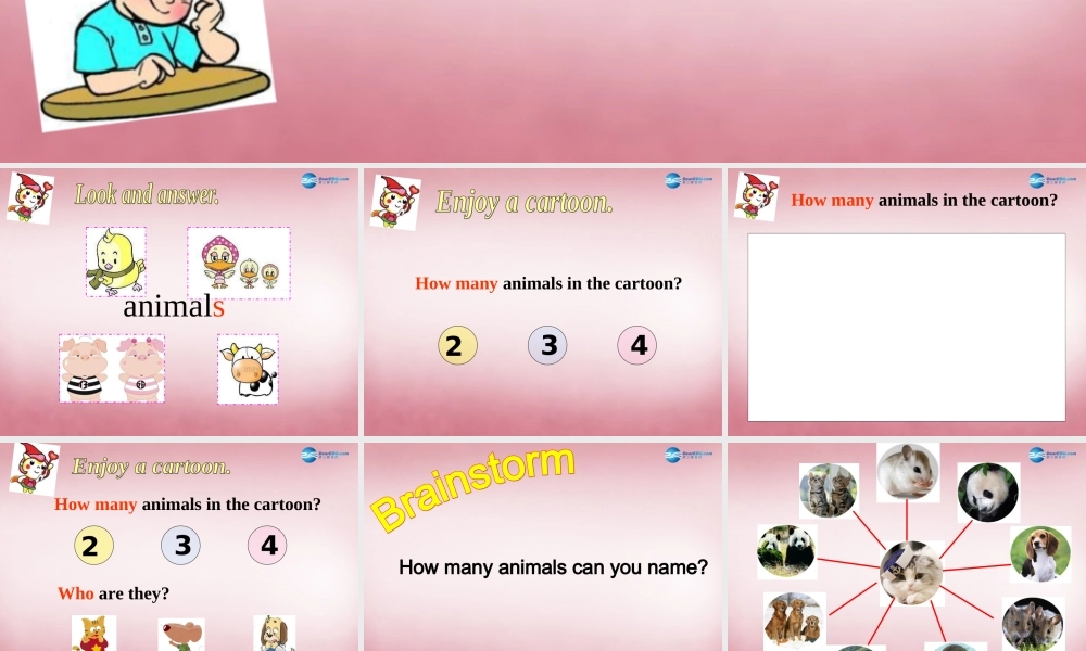 2014年秋四年级英语上册 Unit1 I like dogs课件5 译林版