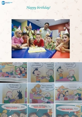 三年级英语上册 Module6 Unit1 Happy birthday课件 外研版