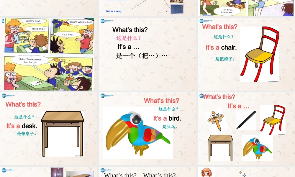 三年级英语上册 Module7 Unit1 what's this课件 外研版