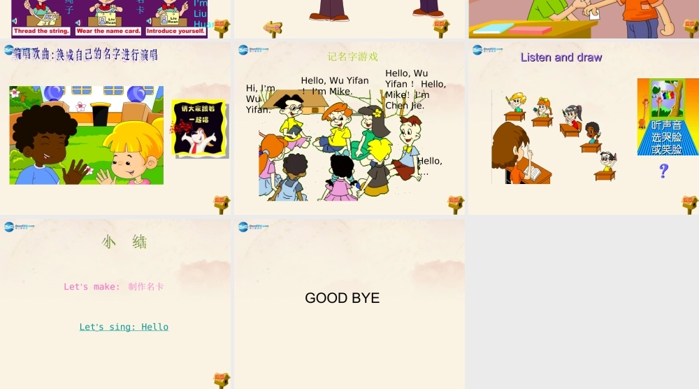 三年级英语上册 Unit 1 Hello！Part C课件 人教版（PEP）