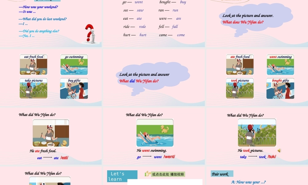 B Let's learn&Look and say课件