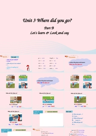 B Let's learn&Look and say课件