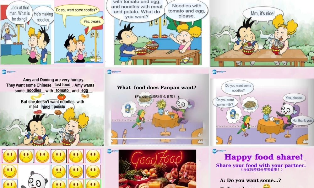 2014秋四年级英语上册 Module 4 Unit 1 Do you want some rice课件1 外研版（三起）