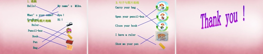 三年级英语上册 Unit1 Hello课件2 人教PEP