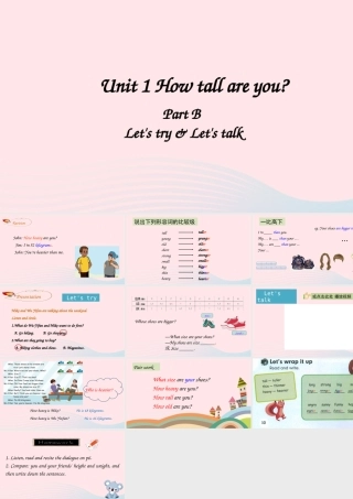 B Let's try&Let's talk课件