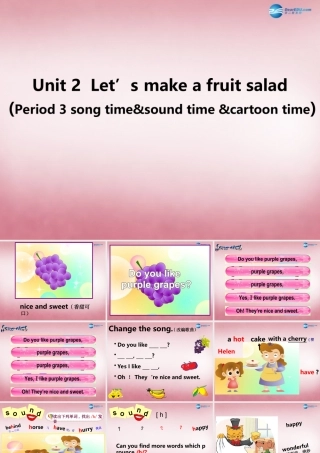 2014年秋四年级英语上册 Unit2 Let's make a fruit salad课件6 译林版