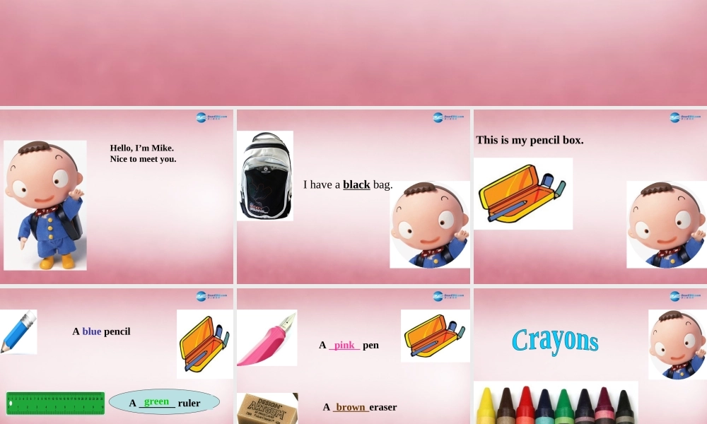 三年级英语上册 Unit2 Colours课件4 人教PEP