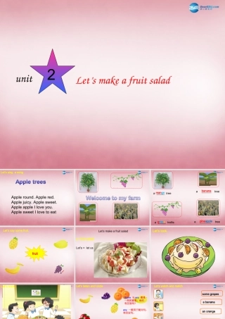 2014年秋四年级英语上册 Unit2 Let's make a fruit salad课件11 译林版
