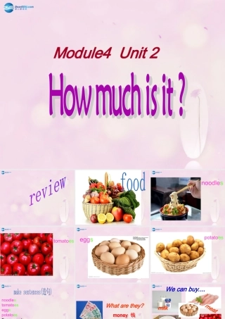 2014秋四年级英语上册 Module 4 Unit 2 How much is it课件1 外研版（三起）