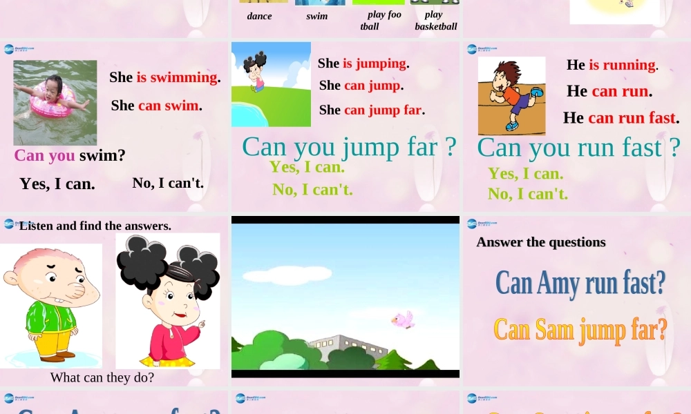 2014秋四年级英语上册 Module 5 Unit 1 Can you ran fast课件1 外研版（三起）