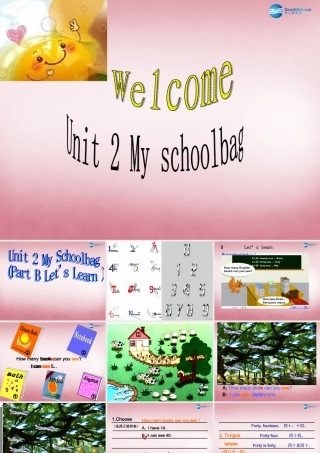 2014年秋四年级英语上册 Unit2 My Schoolbag 课件2 人教PEP