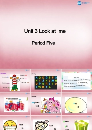 三年级英语上册 Unit3 Look at me课件1 人教PEP