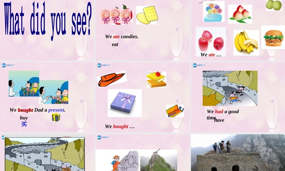 2014秋四年级英语上册 Module 5 Unit 1 We went to the Great Wall课件1 外研版（一起）