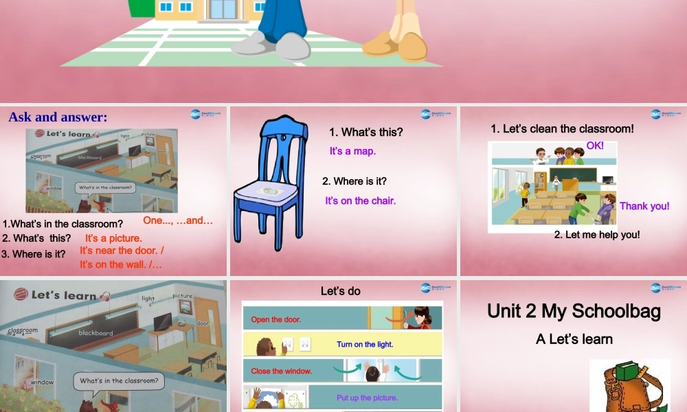 2014年秋四年级英语上册 Unit2 My Schoolbag 课件3 人教PEP