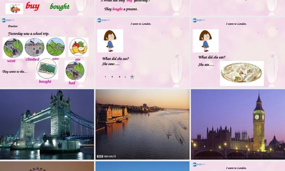 2014秋四年级英语上册 Module 5 Unit 1 We went to the Great Wall课件3 外研版（一起）