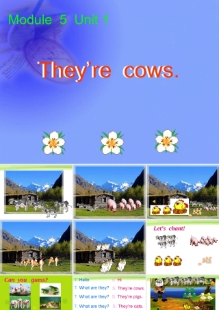 Module 5 Unit 1 Theyre cows