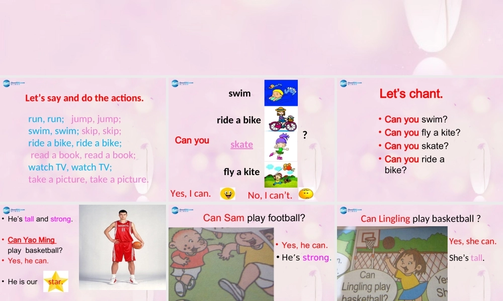 2014秋四年级英语上册 Module 5 Unit 2 Can Sam play football课件1 外研版（三起）