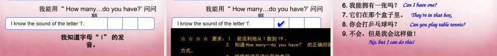 2014年秋四年级英语上册 Unit3 How many课件2 译林版