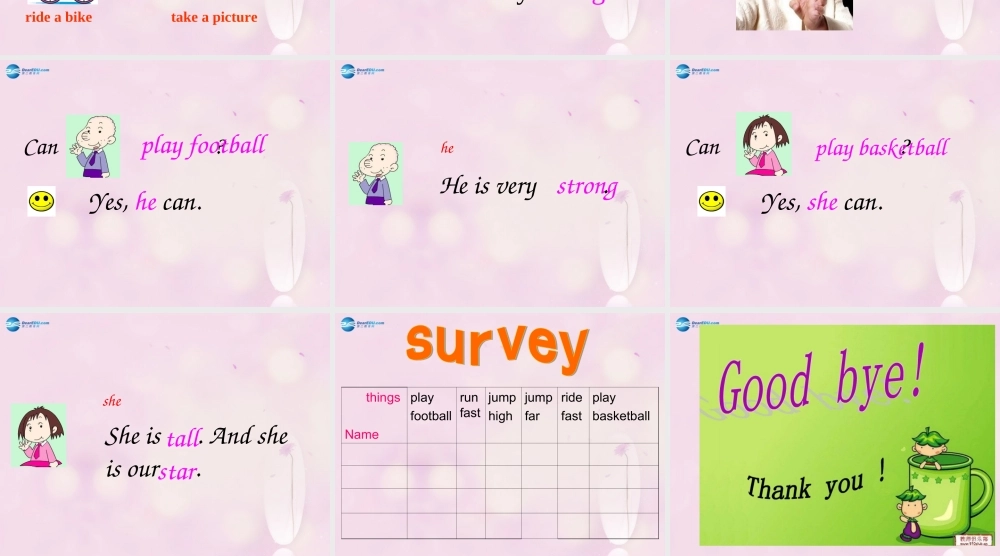 2014秋四年级英语上册 Module 5 Unit 2 Can Sam play football课件2 外研版（三起）