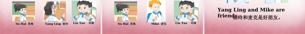 三年级英语上册 Unit3 My friends课件3 译林版