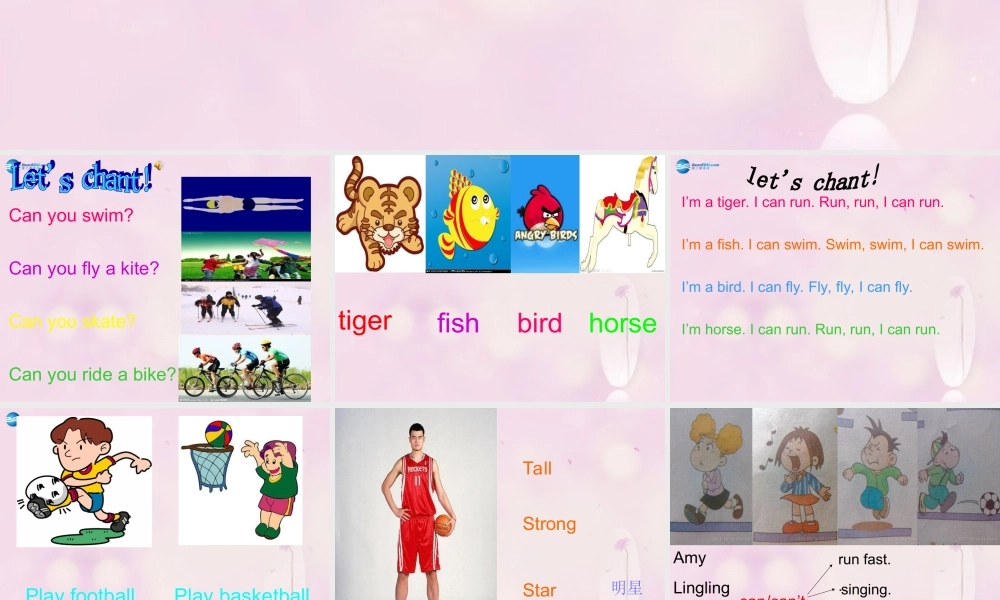 2014秋四年级英语上册 Module 5 Unit 2 Can Sam play football课件3 外研版（三起）