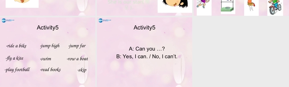 2014秋四年级英语上册 Module 5 Unit 2 Can Sam play football课件5 外研版（三起）