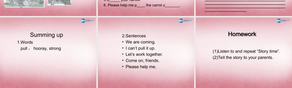 2014年秋四年级英语上册 Unit3 My Friends （第六课时）课件 人教PEP