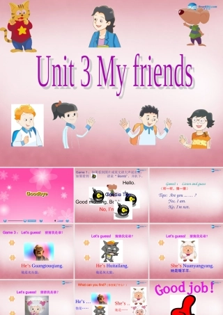 三年级英语上册 Unit3 My friends课件5 译林版