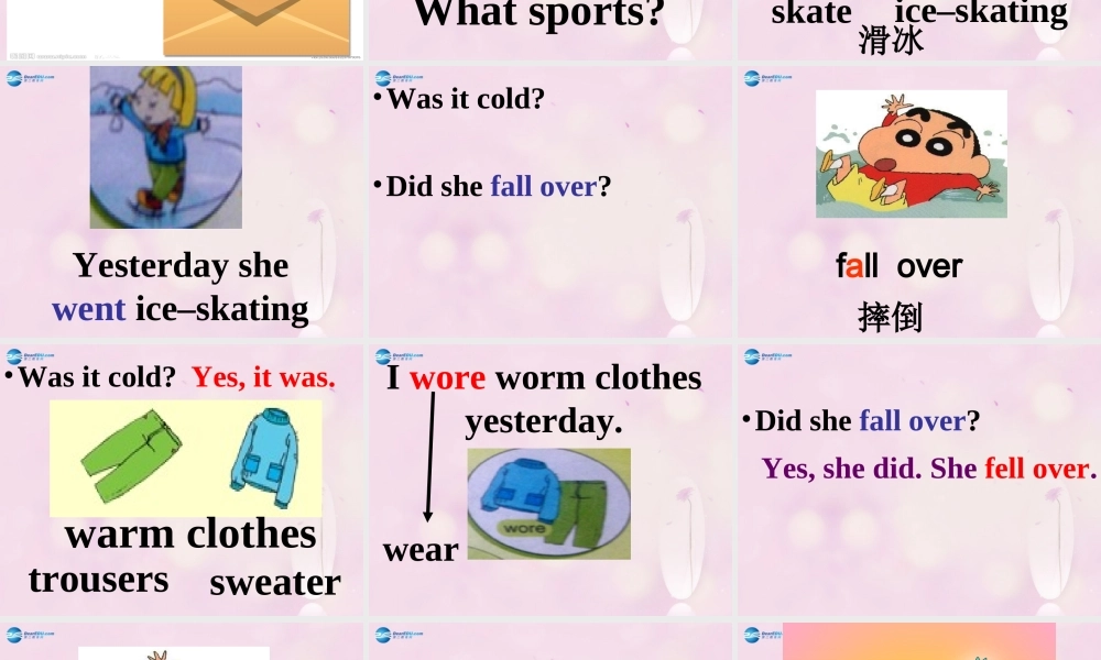 2014秋四年级英语上册 Module 5 Unit 2 I wore warm clothes课件1 外研版（一起）