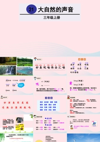 21 大自然的声音课件