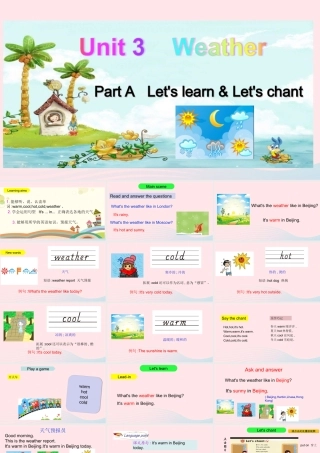 Part A Let's learn&Let's play课件