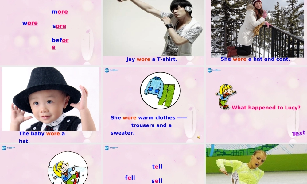 2014秋四年级英语上册 Module 5 Unit 2 I wore warm clothes课件2 外研版（一起）