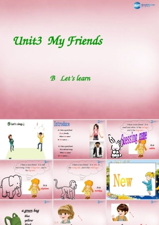 2014年秋四年级英语上册 Unit3 My Friends 课件3 人教PEP