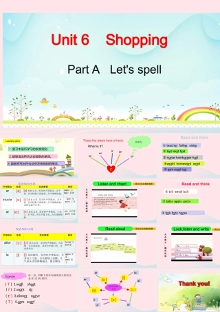 Part A Let's spell课件