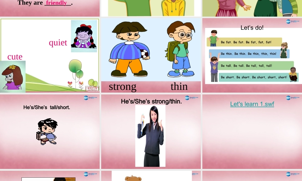 2014年秋四年级英语上册 Unit3 My Friends 课件4 人教PEP