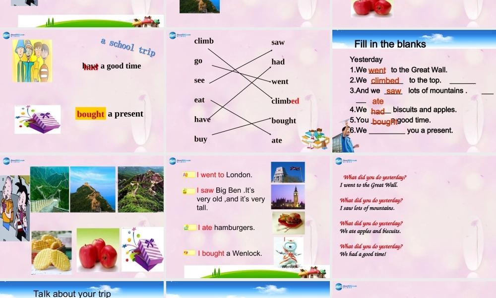 2014秋四年级英语上册 Module 5 Unit 2 I wore warm clothes课件3 外研版（一起）