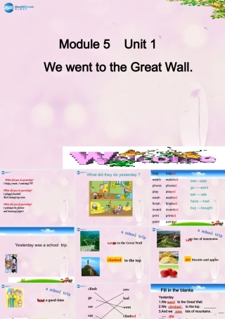 2014秋四年级英语上册 Module 5 Unit 2 I wore warm clothes课件3 外研版（一起）