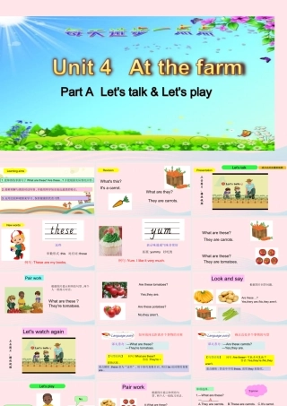 Part A Let's talk&Let's play课件