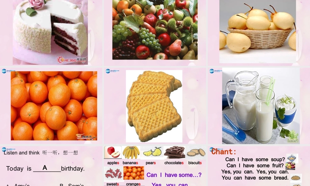 2014秋四年级英语上册 Module 6 Unit 1 Can I have some sweets课件1 外研版（三起）