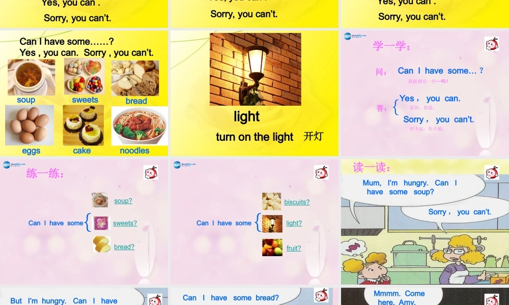 2014秋四年级英语上册 Module 6 Unit 1 Can I have some sweets课件3 外研版（三起）