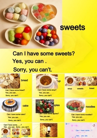 2014秋四年级英语上册 Module 6 Unit 1 Can I have some sweets课件3 外研版（三起）