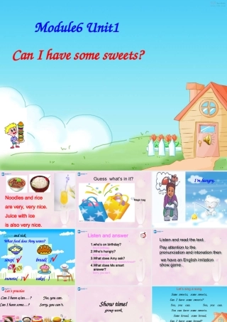 2014秋四年级英语上册 Module 6 Unit 1 Can I have some sweets课件4 外研版（三起）