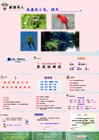 22 父亲、树林和鸟课件