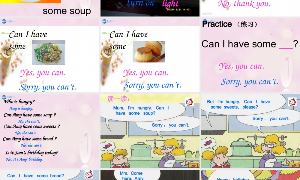 2014秋四年级英语上册 Module 6 Unit 1 Can I have some sweets课件5 外研版（三起）