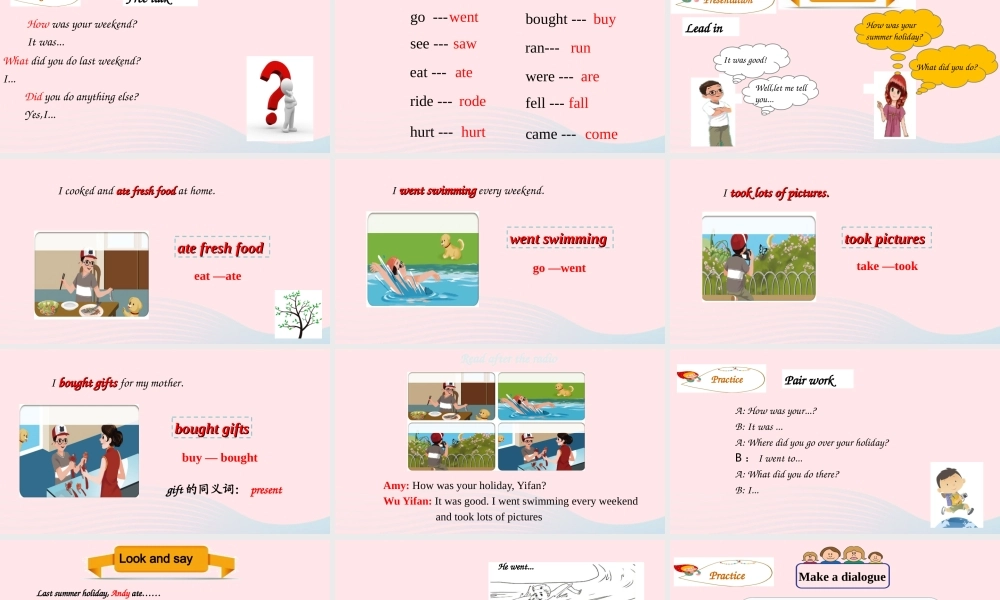 Part B Let's learn & Look and say课件