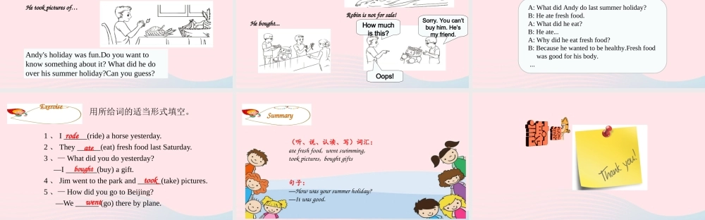 Part B Let's learn & Look and say课件