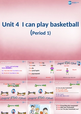 2014年秋四年级英语上册 Unit4 I can play basketball课件6 译林版